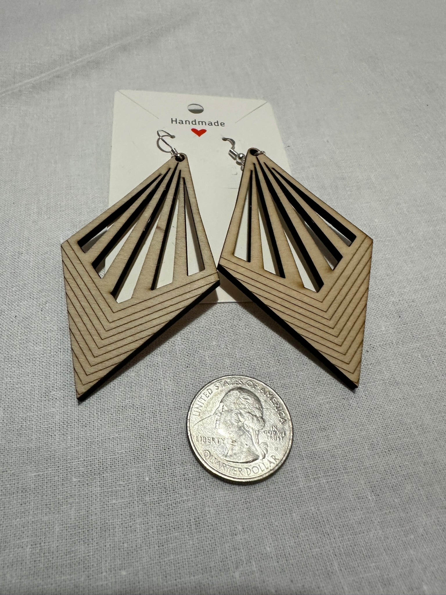 Large Pointed Geometric Earrings