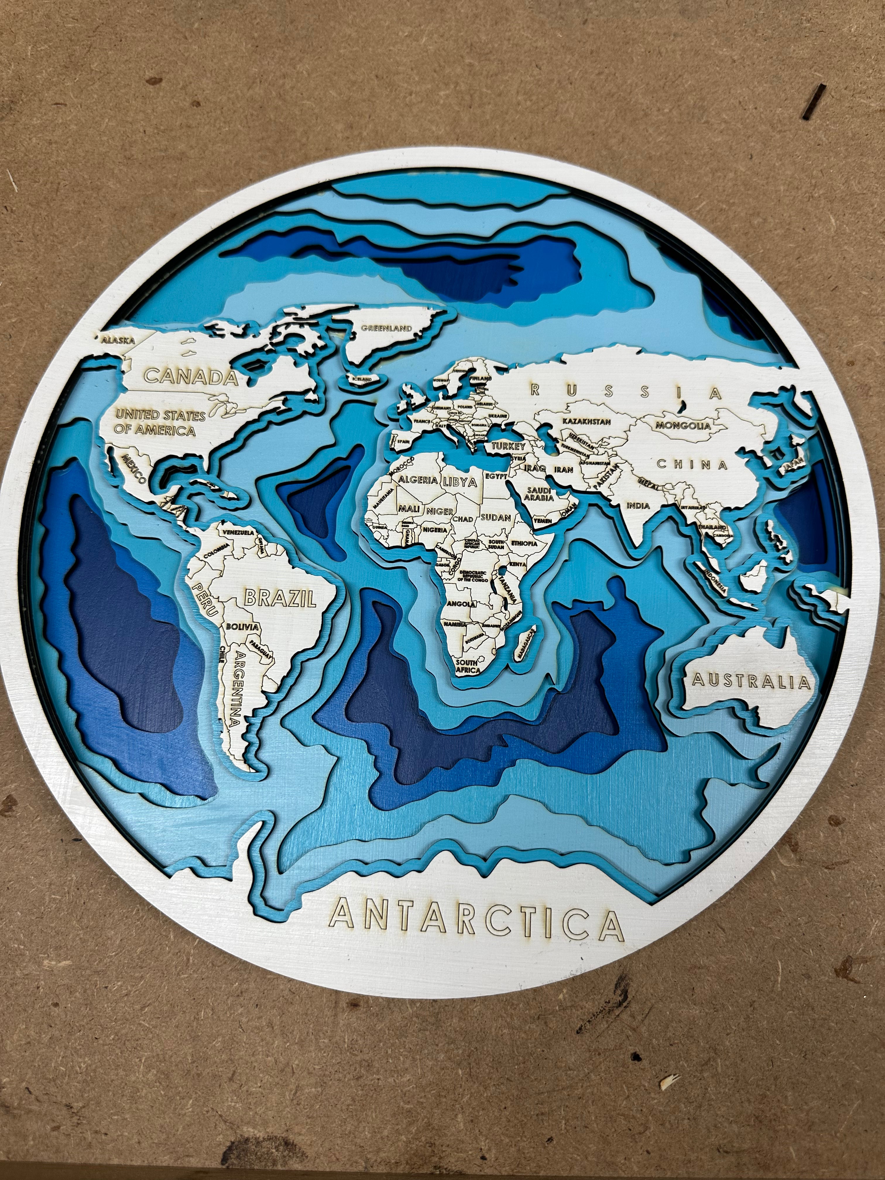 layered World hanging
