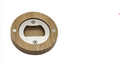 Round magnetic wood bottle opener